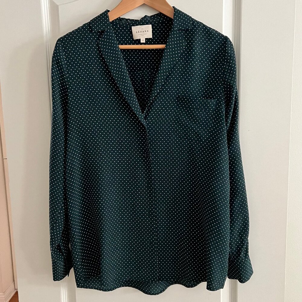 Sezane - Florence 100% Silk Shirt - Size 38 / US Size 6